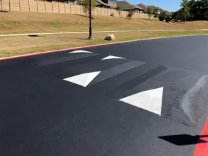 asphalt speedbumps