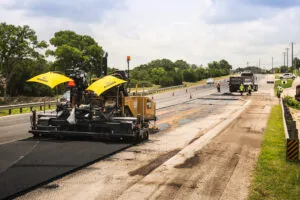 asphalt road construction