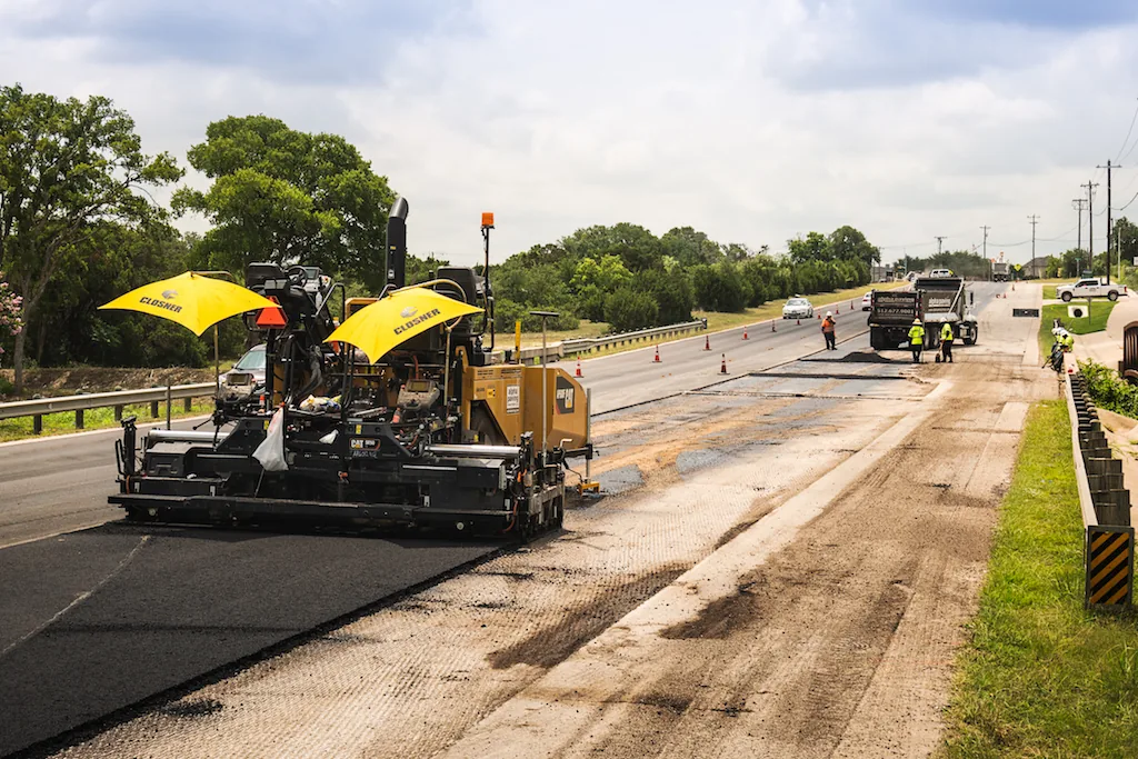 asphalt road construction