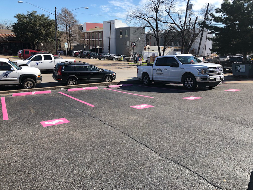 What Types of Colors Are Used for Parking Lot Striping and Markings?, austin parking lot striping