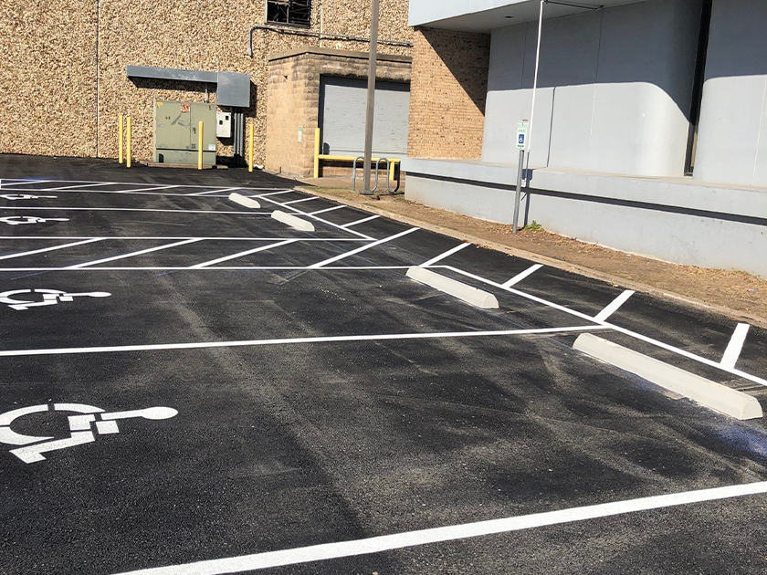 Can You Stripe Parking Lots in the Winter? austin parking lot striping