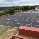 McCallum High School | City of Austin | Parking lot striping