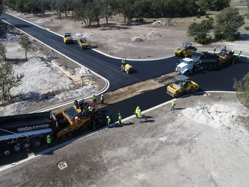 How difficult is it for an asphalt contractor to pave a cul-de-sac? austin paving