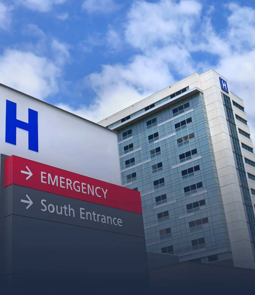 Hopsital Entrance Sign