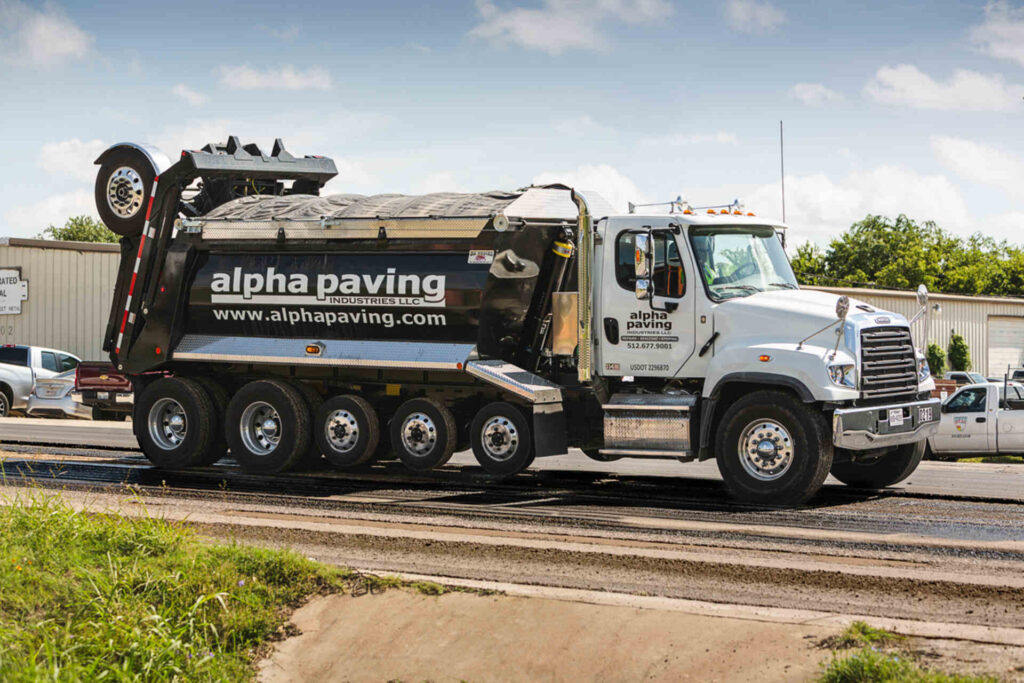 alpha paving truck