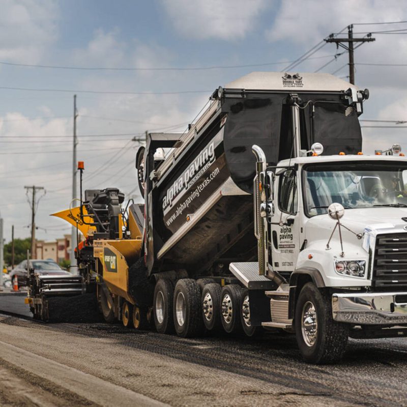 alpha paving truck