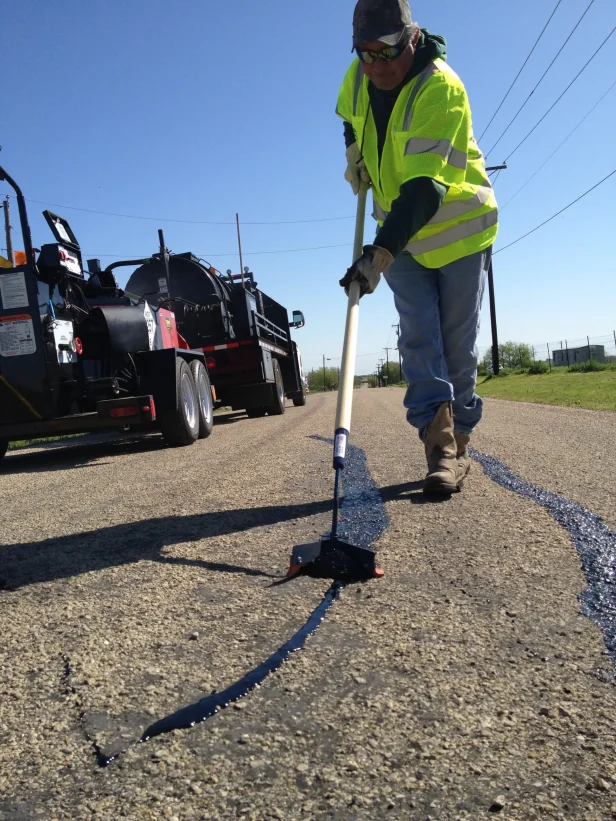 crack repair progress