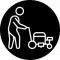 Worker Marking Pavement Icon