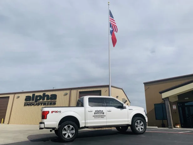 alpha paving vehicle
