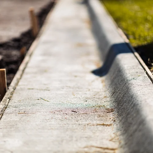 concrete curbing