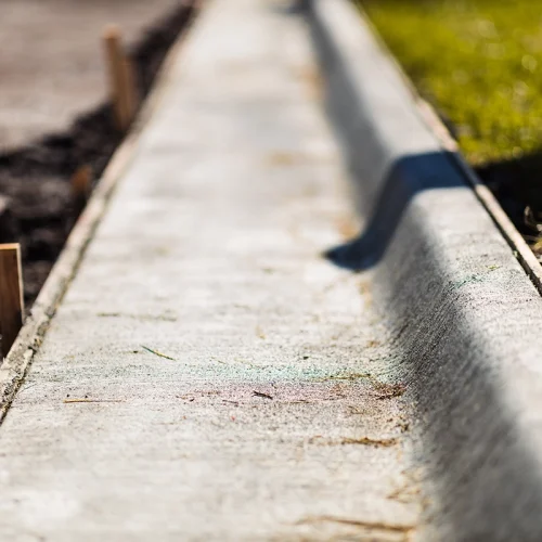 concrete curbing