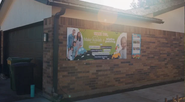Alpha Paving Make a wish promotional poster